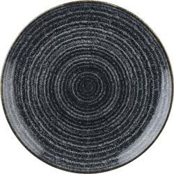 Churchill Homespun Charcoal Black farfurie plată, cu bord, ø: 217 mm