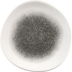 Churchill Raku Quartz Black farfurie plată, organică, ø: 210 mm