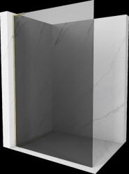 Mexen Kioto L, Walk-In zuhany paraván 110 x 200 cm, 8mm szürke üveg, arany - 800-110-103-50-40 (800-110-103-50-40)
