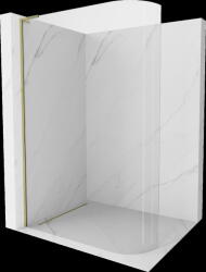 Mexen Kioto L, Walk-In zuhany paraván 100 x 200 cm, 8 mm átlátszó üveg, arany fényes profil, 800-100-103-50-06 (800-100-103-50-06)