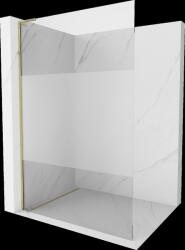 Mexen Kioto L, Walk-In zuhany paraván 90 x 200 cm, 8 mm átlátszó üvegfagy, arany fényes profil, 800-090-103-50-35 (800-090-103-50-35)