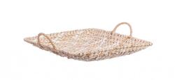 Bizzotto Set 5 tavi decorative iarba mare 34x34x4.5 cm (0184763) Tava