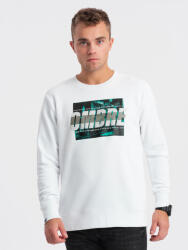 Ombre Clothing Бял мъжки суитшърт с качулка и щамп Ombre Clothing Ombre Clothing | Byal | МЪЖЕ | S