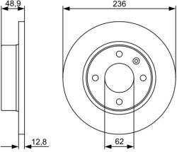 Bosch féktárcsa BOSCH 0 986 479 491 (0 986 479 491)