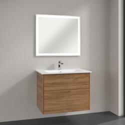 Villeroy & Boch Finero lavoar cu dulap și oglindă 80 cm stejar S00302RHR1 (S00302RHR1)