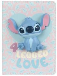 CoolPack - Squishy 3D - 100 lapos B/6 jegyzetfüzet - Disney Fashion - Stitch - Love (75224PTR) (75224PTR)