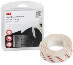 3M öntapadós tépőzár SJ3526 és SJ3527, fehér, 25 mm x 1, 25 m