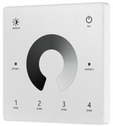 S-LIGHTLED SL-SK TW1-4 LED dimmer távszabályzó fali RF fehér 4-zóna (LEDVSK073)
