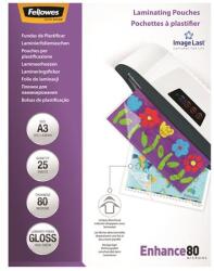 Fellowes Folie de laminare termică, 80 microni, A3, lucioasă, 25 bucăți, FELLOWES 5396403 (5396403)