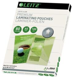 LEITZ Folie de laminare termică LEITZ ILam standard A/5 cu tehnologie UDT de 80 microni 100 bucăți/pachet 74920000 (74920000)