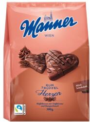 Manner Inimă de napolitană umplută MANNER cu trufe cu rom 300g C52878 (C52878)