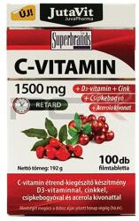 JutaVit Vitamina C 1500mg Retard+vitamina D3+zinc+chips+ciuperci+acerola Tablete 100buc