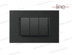 TEM LINE antracit színű díszítőkeret 3x2M SB OL26AT 26537 - mixvill - 3 120 Ft