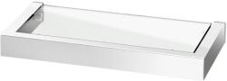 ZACK Fürdőszoba polc LINEA 26 cm, polírozott, rozsdamentes acél/üveg, Zack (ZACK40028)