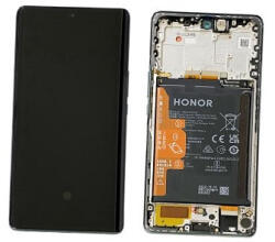 Huawei Honor Magic5 Lite Előlap Keret+LCD Kijelző+Érintőpanel, Zöld (0235AEMX) Service Pack