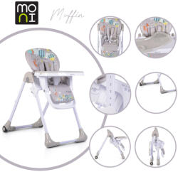 Moni Muffin multifunkciós etetőszék - Szürke
