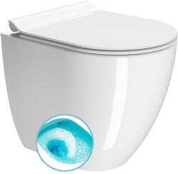 SAPHO GSI Pura álló WC Swirlflush öblítéssel 36x50 cm, vario kifolyás, ExtraGlaze fehér 880411 (880411)