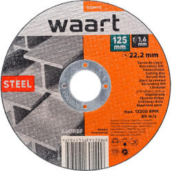 Waart vágókorong acélhoz, 125 x 1, 6 x 22, 2 mm, (W23M112)