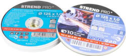 Strend Pro INOX fémvágó korong 125 x 1, 0 x 22, 2, 10 db-os készlet, fém dobozban (420077)