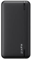 Havit PB90 Power Bank 10000mAh 2x USB / USB-C, fekete (PB90 black)