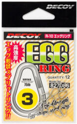 Decoy R-10 EGG RING #4 ovális kulcskarika (erősített)