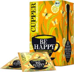 Cupper Cupper® Be Happy Bio fructe și ceai de plante porționate cu lămâie, scorțișoară, ghimbir și piper negru (20buc)