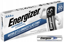 Energizer 10x ENERGIZER ULTIMATE LITHIUM AAA LR03 1, 5 V-os elemek buborékcsomagolás (ENEBAT1520)