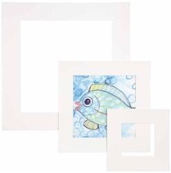  Paszpartu négyzet alakú - 75 db | különböző színek