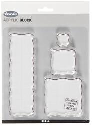 Akril blokk szilikon pecsételőkhöz (akril pecsételő blokk)