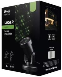EMOS ZY2191 Lézer projektor Partykra! Pontok és csillag, kültéri lézer, IP44, zöld, automata kikapcsolás 6 óra működés után! Vetítési felület 20-360 m (ZY2191STARLASERIP44G)