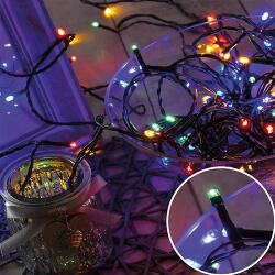 Life Light Led Karácsonyi 500 Led fényfüzér, rizsszem IP44, kültérre is! Multicolor /piros-zöld- kék-sárga/ Leddel, 8 funkció, villogtató, memória. Life Light Led (LLKFIP44RIZS8VILM500LMULTI)
