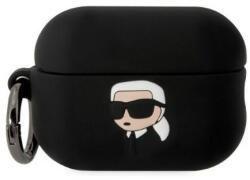 Karl Lagerfeld Airpods Pro 2 Silicone Karl Head 3D (KLAP2RUNIKK) tok, fekete