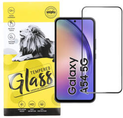 Samsung Galaxy A54 5G 5D Full Glue teljes kijelzős üvegfólia (tempered glass) 9H keménységű, fekete