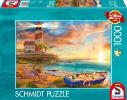 Schmidt Spiele - Naplemente Világítótorony-öbölben 1000 darabos kirakó (59765)