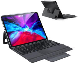 Dux Ducis iPad Pro 12.9" (2020) oldalra nyíló smart tok billentyűzettel, fekete