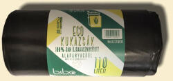 110l-es Bibo - eco 100% újrahasznosított hulladékgyűjtő zsák - 20db/roll (60x100cm)