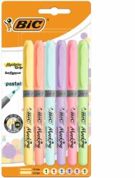 BIC Evidentiator Bic Brite Liner Grip, 6 culori pastel, blister (CT8072)