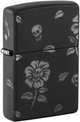 Zippo Brichetă Zippo 48931 Blooming Flowers and Skull (48931) Bricheta