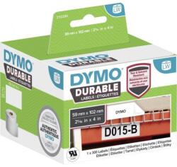 DYMO Etichete autoadezive Dymo LW 102x59mm din polipropilenă cu strat protector, albe