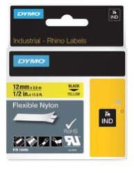 DYMO Bandă flexibilă din nailon Dymo Rhino 12 mm galben/negru