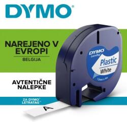 DYMO Bandă Dymo pentru plastic alb Letratag