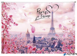 Panta Plast Irattartó tasak, A4, PP, cipzáras, 180 mikron, PANTA PLAST 'Take me to Paris (0410-0063-56)