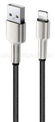 ColorWay Kábel, USB - Apple Lightning (head metal) 2.4A 1m black (CW-CBUL046-BK) (CW-CBUL046-BK) (CW-CBUL046-BK)