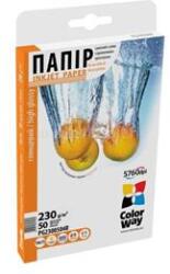 COLORWAY Fotópapír, magasfényű (high glossy), 230 g/m2, 10x15, 50 lap (PG2300504R) (PG2300504R)