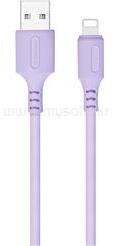 ColorWay Kábel, USB - Apple Lightning (soft silicone) 2.4A 1m lila (CW-CBUL044-PU) (CW-CBUL044-PU) (CW-CBUL044-PU)