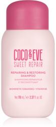 Coco & Eve Sweet Repair Repairing & Restoring Shampoo intenzíven regeneráló sampon a sérült és festett hajra 70 ml