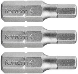 Fortum behajtóhegy HEX, 3 db, S2 acél; H 4×25mm, bliszteren (4741505) - gudebolt