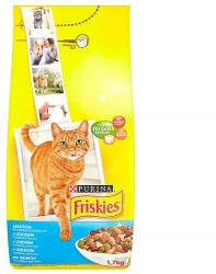 Friskies Hrană uscată pentru animale de companie PURINA Friskies pentru pisici cu somon și legume 1, 7kg 12459480 (12459480)