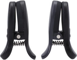 Doc Johnson Merci Vibro Grippers Vibrating Nipple Clamps with Case Black