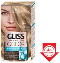 Schwarzkopf Gliss Color tartós hajfesték 9-16 Ultravilágos hűvösszőke